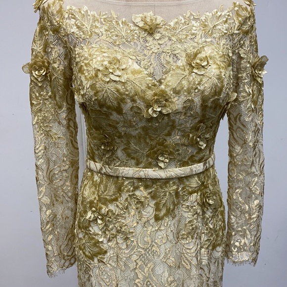 Montage by Liman long sleeves ombré lace gown - Picture 11 of 15